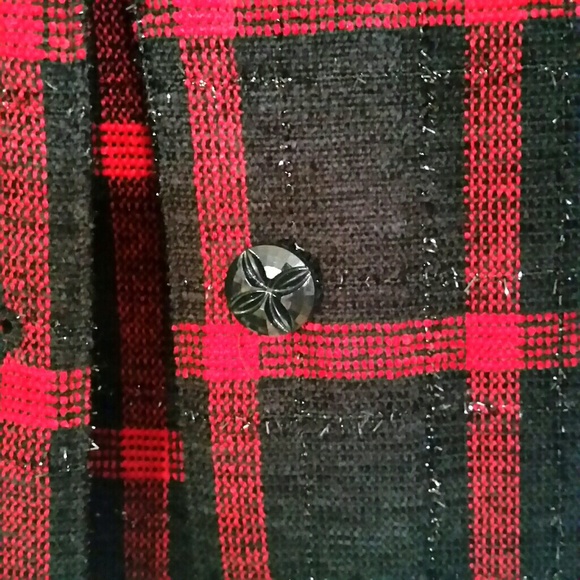 ♡♡ EUC Allison Daley Plaid Shirt Jacket ♡♡ - Picture 8 of 8